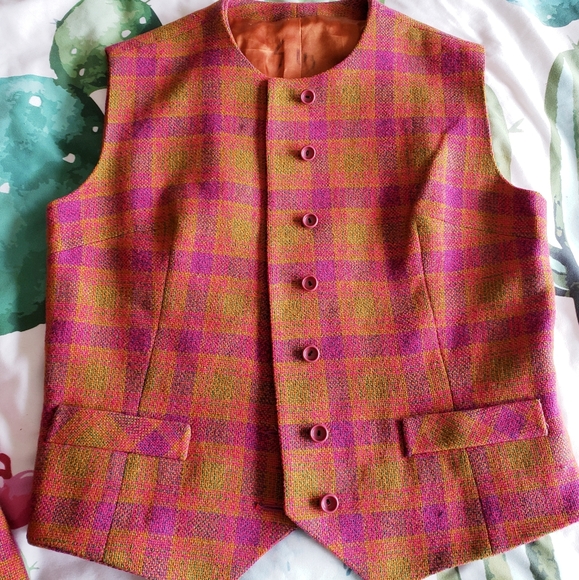 Vintage wool coat & vest set - Picture 2 of 9